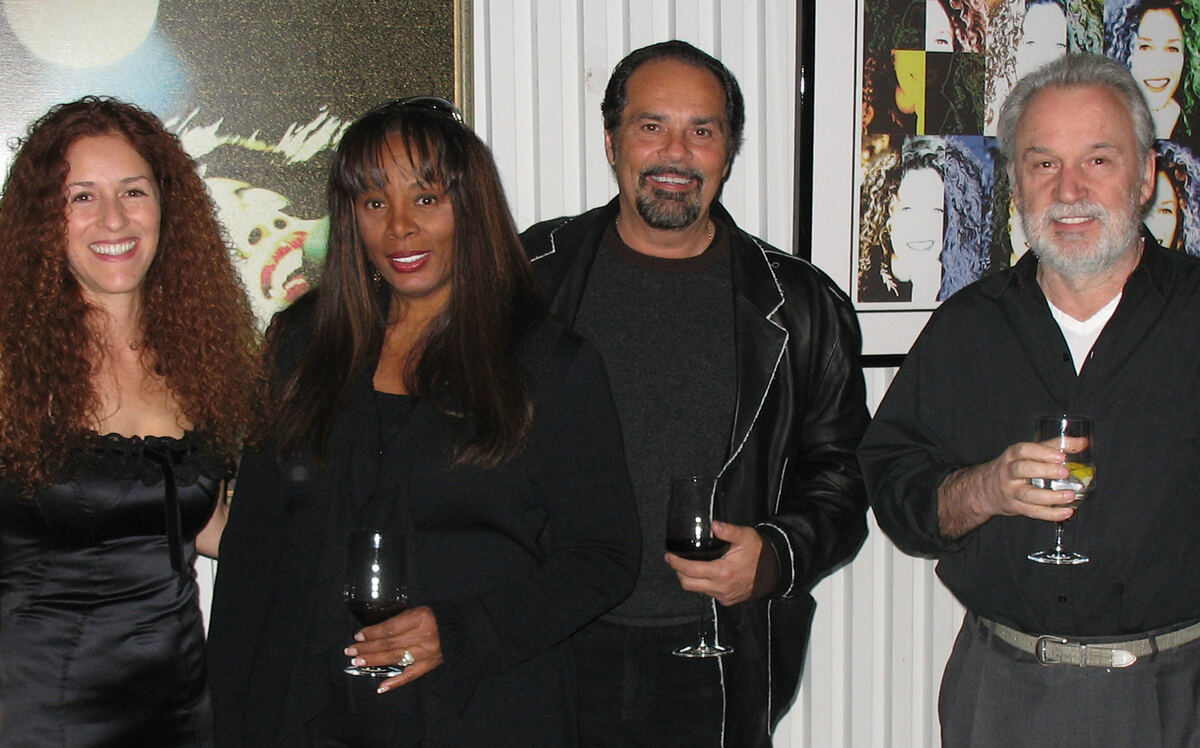 Donna Summer with Bruce Sudano and Giorgio Moroder, her Bad Girls co-writer and producer, in 2007