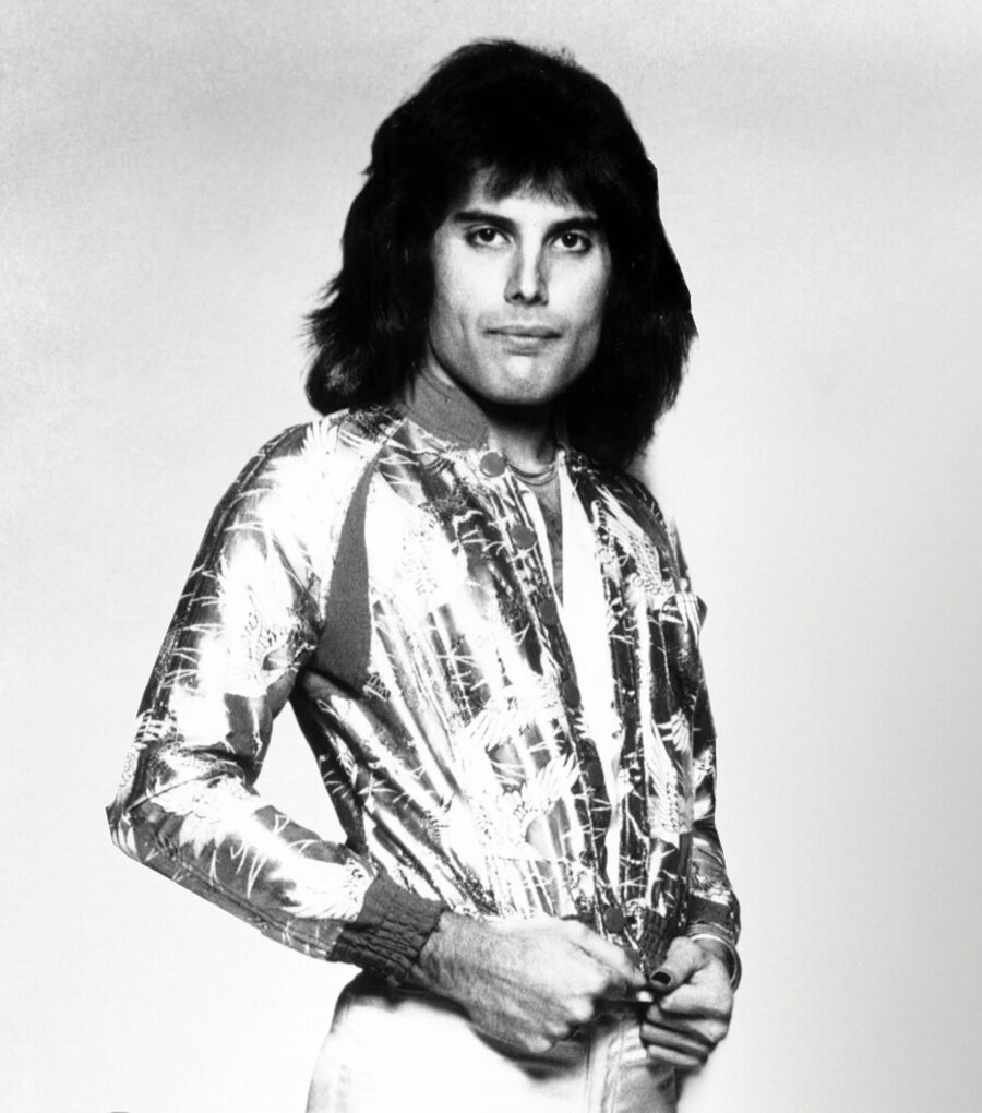 Freddie Mercury in a 1975 Elektra publicity photo, the year after he wrote Killer Queen as a deliberate pop crossover