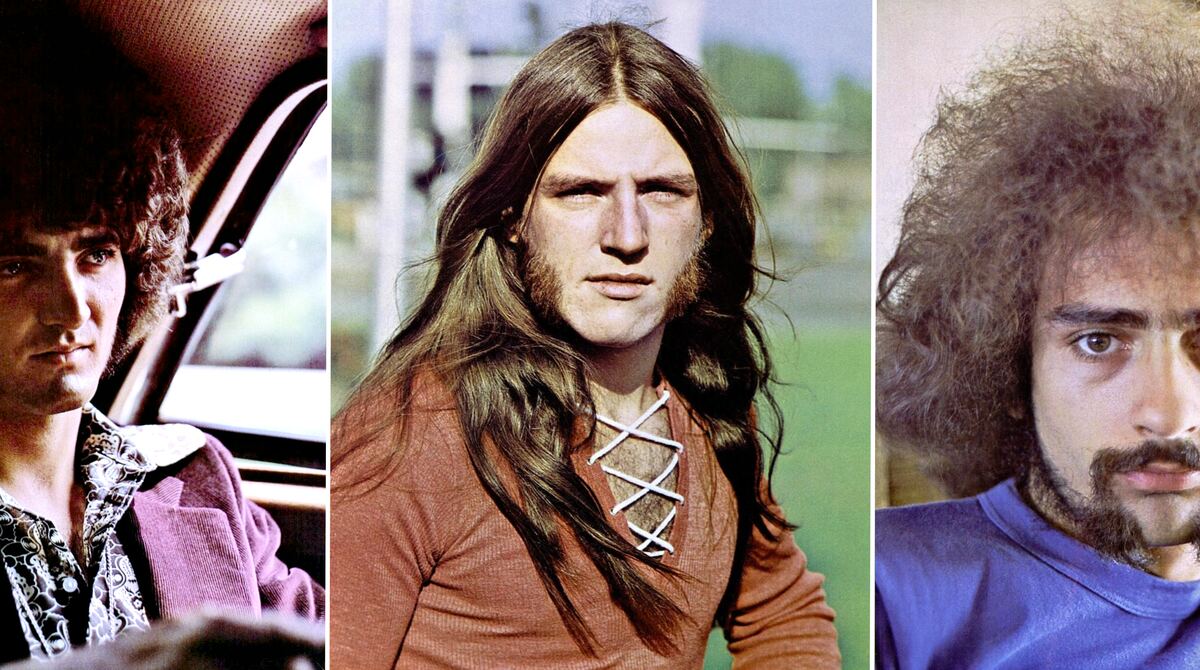 Don Brewer, Mark Farner, and Mel Schacher of Grand Funk Railroad, the 70s hard rock band that reached number one twice in the 1970s